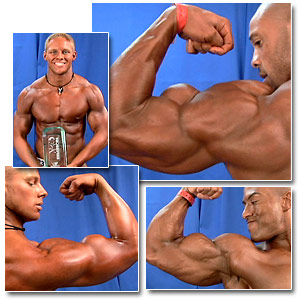 2006 Musclemania Superbody Men's Backstage Posing Part 1