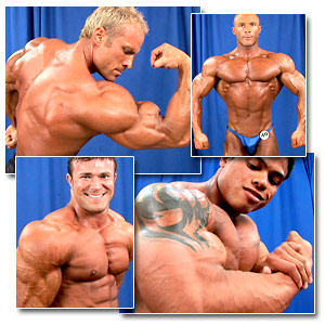 2006 NPC USA Bodybuilding Championships Men's Backstage Posing Part 2