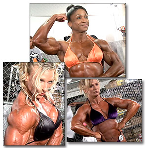 2005 NPC National Women's Bodybuilding Pump Room Part 2
