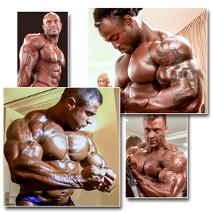 2014 IFBB PBW Tampa Pro Bodybuilding Pump Room & Backstage Posing Part 1