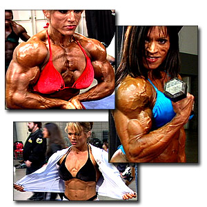 2004 NPC National Championships Women's Bodybuilding Pump Room Part 2