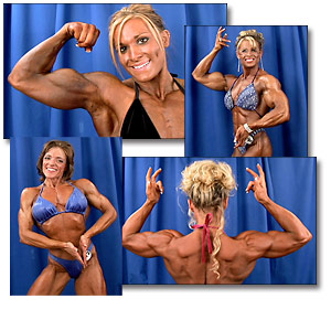 2005 NPC USA Women's Bodybuilding Backstage Posing