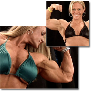 2009 NPC National Bodybuilding Championships Women's Backstage Posing Part 2
