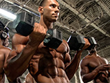 2014 NPC Nationals Men’s Physique Pump Room Part 1